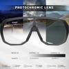 KAPVOE Photochromic Cycling Glasses for Men Women Mountain Bike Sunglasses Black Sports Goggles UV Protection view 3