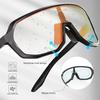 KAPVOE Photochromic Cycling Glasses for Men Women Mountain Bike Sunglasses Black Sports Goggles UV Protection view 4
