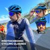 KAPVOE Photochromic Cycling Glasses for Men Women Mountain Bike Sunglasses Black Sports Goggles UV Protection view 2