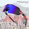 FEISEDY Sports Sunglasses for Men and Women, UV400 Protection Outdoor Cycling Driving Fishing Glasses B2987 view 4