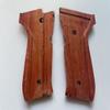 New! Grips Compatible with Bereetta 92, 96, M9 Full Size, Full Checkered Hardwood - Made from Thailand view 2