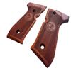 New! Grips Compatible with Bereetta 92, 96, M9 Full Size, Full Checkered Hardwood - Made from Thailand view 4