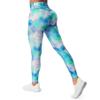 Aoxjox High Waisted Workout Leggings for Women Scrunch Tummy Control Luna Buttery Soft Gym Yoga Pants 26" (Blue Green Cloude-Dye, X-Small) view 2