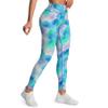 Aoxjox High Waisted Workout Leggings for Women Scrunch Tummy Control Luna Buttery Soft Gym Yoga Pants 26" (Blue Green Cloude-Dye, X-Small) view 3