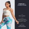 Aoxjox High Waisted Workout Leggings for Women Scrunch Tummy Control Luna Buttery Soft Gym Yoga Pants 26" (Blue Green Cloude-Dye, X-Small) view 4