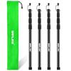 Tent Poles for Tarp, 8.2' Fiberglass Tarp Poles Set of 4, Tent Poles Replacement, Telescoping Pole, Canopy Poles, Camping Poles for Rooftop Tents, Trekking Pole Tent for Rain Fly, Camper, Awning view 1