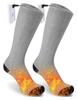 GAROCC Rechargeable Electric Heated Socks Thick Knitting Thermal Winter Warm Cotton Socks for Men Women (Color : Black, Size : One Size) view 2