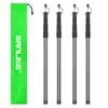 SANLIKE Tent Poles for Tarp, 8.2' Telescoping Poles Set of 4, Replacement for Canopy & Camping, Rooftop Tent Poles for Rain Fly, Awning - Gray view 1