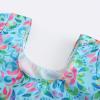 ABOCIW Gymnastics Leotards for Girls Long Sleeve Dance Leotard One Piece Sparkle Athletic Ballet Dance Leotard Top Unitard Bodysuit Ballerina Costume Dancewear Floral Print 6-7 Years view 3