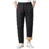 Koconh Unisex Fleece Jogging Bottoms, Fleece-Lined Waterproof Pants, Winter Warm Leggings Joggers (Black A,5XL) view 1