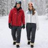 Koconh Unisex Fleece Jogging Bottoms, Fleece-Lined Waterproof Pants, Winter Warm Leggings Joggers (Black A,5XL) view 2