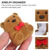 Homoyoyo Jewelry Necklace Organizer Little Bear Ring Box Cute Bear Pendant Earring Box Box Display Storage Case Box for Valentines Day,wedding ceremony, Wedding Favors view 2