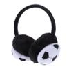 GALPADA Kids Embroidered Football EarmuffsFootball Soccer Plush Ski Faux Muffs Lovely Winter Covers Practical Earwarmer Black Children Girls Earmuffs Headband Ear Warmer Fur Warm Boys view 1