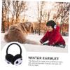 GALPADA Kids Embroidered Football EarmuffsFootball Soccer Plush Ski Faux Muffs Lovely Winter Covers Practical Earwarmer Black Children Girls Earmuffs Headband Ear Warmer Fur Warm Boys view 3