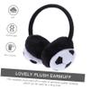 GALPADA Kids Embroidered Football EarmuffsFootball Soccer Plush Ski Faux Muffs Lovely Winter Covers Practical Earwarmer Black Children Girls Earmuffs Headband Ear Warmer Fur Warm Boys view 4