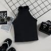 TheFound Toddler Girls Summer Outfits Sleeveless Rib Knit Halter Tops Shorts Bloomers Set Clothes view 3