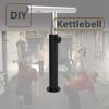 AHDFY Adjustable DIY Kettlebell Handle, Weight Plate Converter with 5 Levels of Height Adjustment, Steel Kettlebell Handle for Dumbbell for Plates Weights 2", Fitness Dumbbell Handles Grip,B view 2