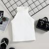TheFound Toddler Girls Summer Outfits Sleeveless Rib Knit Halter Tops Shorts Bloomers Set Clothes view 3