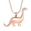 Minicremation Cremation Urn Necklace for Ashes Dinosaur Memorial Jewelry Pendant for Women Men Keepsake Lockets(Rose Gold) view 1