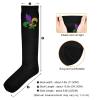 Wusikd Mardi Gras Lilye Compression Socks for Women and Men Circulation Black Long Socks for Athletic Running 1 view 4