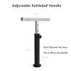 AHDFY Adjustable Kettlebell Handle 5 Levels of Height Adjustment, Weight Plate Converter, Kettlebell Handle for Dumbbell for Plates Weights 2 Inch Fitness Dumbbell Handles Grip view 4