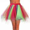 Dmaiy Women Tutu Skirt Elastic Dance Skirts Tulle Ballet Tutu Classic Adult Costume Bottoms for Festival Cosplay (Rainbow) view 1