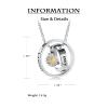 constantlife Cremation Jewelry Stainless Steel Sunflower Urn Necklace for Ashes Double Circle Memorial Pendant Human Pet Keepsake Gift for Women Men (Golden) view 2