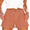 Hilltichu Womens Relaxed Fit Casual High Waist Pocketed Denim Shorts view 1