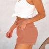 Hilltichu Womens Relaxed Fit Casual High Waist Pocketed Denim Shorts view 3