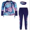 GRACE KARIN Girls Rash Guard Swimwear Long Sleeve Swimsuit Girls Two Piece Bathing Suit Navy 6Y view 1