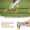 GHB Agility Ladder Speed Training Ladder 20 Feet 12 Rung Exercise Ladder, 6 Disc Cones,Resistance Parachute,Football Training Equipment Set view 3