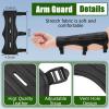 3 Pcs Archery Accessories Including Protective Archery Arm Guard Leather Padded Three Finger Hunting Gloves Back Arrow Quiver Hip Arrows Bag for Men Women Youth Adults Beginners Hunting Shooting view 2