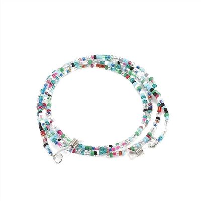 HOOENG Glasses Chains Eyeglass Strap for Women Vintage Beaded Eyewear Retainer Bohemian Elegant Glasses Cord Eyewear Retainer (Color : JL018-Rice Bead Chain, Size : 1)