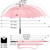 G4Free 62 Inch Automatic Open Golf Umbrella Extra Large Oversize Double Canopy Vented Windproof Waterproof Stick Umbrellas (Light Pink) view 2