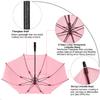 G4Free 62 Inch Automatic Open Golf Umbrella Extra Large Oversize Double Canopy Vented Windproof Waterproof Stick Umbrellas (Light Pink) view 4