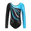 AFAVOM Gymnastics Leotards for Girls Toddlers Shiny Sparkle Gymnastics Unitards Long Sleeve Leotards Ballet Dance Leotard Biketards Athletic Dancewear Ballerina Costume Light Blue 5-6 Years view 1