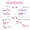 Adjustable Ankle Strap with Double D-Rings and Neoprene Support Ankle Straps for Cable Machines for Kickbacks, Workouts, Leg Extensions, Curls, and Hip Abductors for Men and Women (ESW-pink-1) view 4