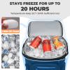 Heytrip Cooler Backpack 54 Cans Insulated Cooler Bag, Keep Freeze for 20 Hours, Waterproof & Leak-Proof Cooler with Multi-Compartments(Black) view 2