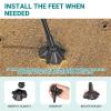 ATEPA Backpacking Chair, Ultralight Folding Portable Small Camping Chairs for Adults Compact Foldable Beach Seat with Anti-Sinking Feet & Aluminum Frame for Outdoor Hiking Travel Fishing, Black view 4