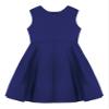 FEESHOW Big Girls Lace Splice Princess Wedding Bridesmaid High Low Party Prom Gown Satin Flower Girl Dress Navy Blue A 6 Years view 4