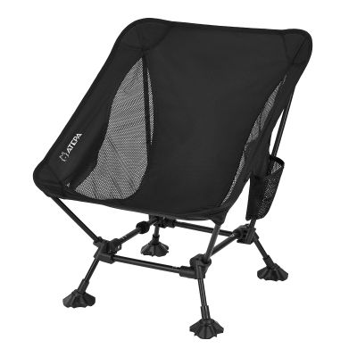 ATEPA Backpacking Chair, Ultralight Folding Portable Small Camping Chairs for Adults Compact Foldable Beach Seat with Anti-Sinking Feet & Aluminum Frame for Outdoor Hiking Travel Fishing