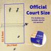 SandVoll Beach Volleyball Lines for Grass - 2 inch Official Court Size Dimensions (26.3' x 52.6') + Metal Stakes and Net Bag - Portable Boundary Lines Set for Outdoor - Blue view 4
