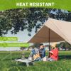 ATEPA Small Camping Table, Ultralight Portable Beach Table Folding Compact Camp Tables with Aluminum Legs Carry Bag for Backpacking Hiking Fishing Picnic Tent Outdoor Travel view 4