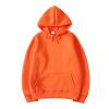 Men's Dark Blue Hoodie, White Zip Up Hoodie Multi Color Hoodie Casual Loose Hooded Long Sleeve Padded Sweatshirt Pullover Big Pockets Plant Sweatshirt (Orange-1, Xx-Large) view 1
