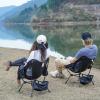 ATEPA Backpacking Chair, Ultralight Folding Portable Small Camping Chairs for Adults Compact Foldable Beach Seat with Anti-Sinking Feet & Aluminum Frame for Outdoor Hiking Travel Fishing, 2 Pack Black view 2
