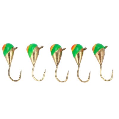 Ice Fishing Jigs, Tungsten Ice Jig, 5 Pack Fishing Luresfor Winter Ice Jigging, Super Sensitive for Catching Panfish, Walleye, Perch, Trout and Bluegill