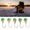 Ice Fishing Jigs, Tungsten Ice Jig, 5 Pack Fishing Luresfor Winter Ice Jigging, Super Sensitive for Catching Panfish, Walleye, Perch, Trout and Bluegill view 2