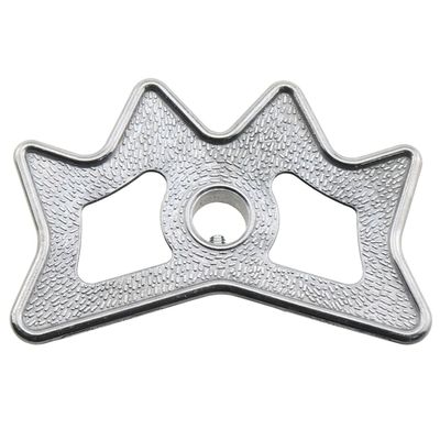ZZHXSM Billiard Bridge Head Silver Tone Aluminum Alloy Billiards Cue Rack Bridge Head Non-Slip Billiards Snooker Pool Cue Rest Bridge Head Holder