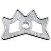 ZZHXSM Billiard Bridge Head Silver Tone Aluminum Alloy Billiards Cue Rack Bridge Head Non-Slip Billiards Snooker Pool Cue Rest Bridge Head Holder view 1