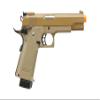 GoldenBall & Eagle Steel 1911 OPS-MRP Hi-Capa 5.1 Gas Blowback Airsoft Pistol with Case & Extra Magazine (9''/Tan) view 3